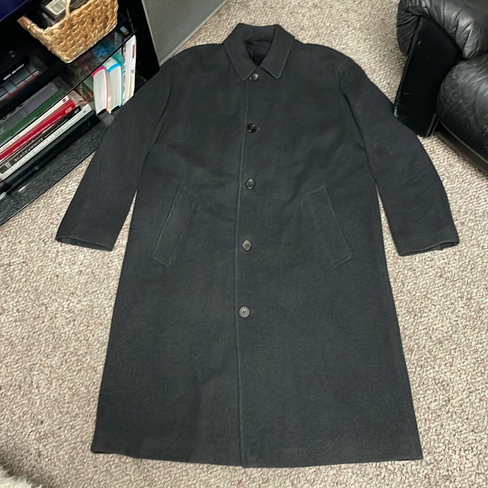 Hugo boss 100% wool long dress coat